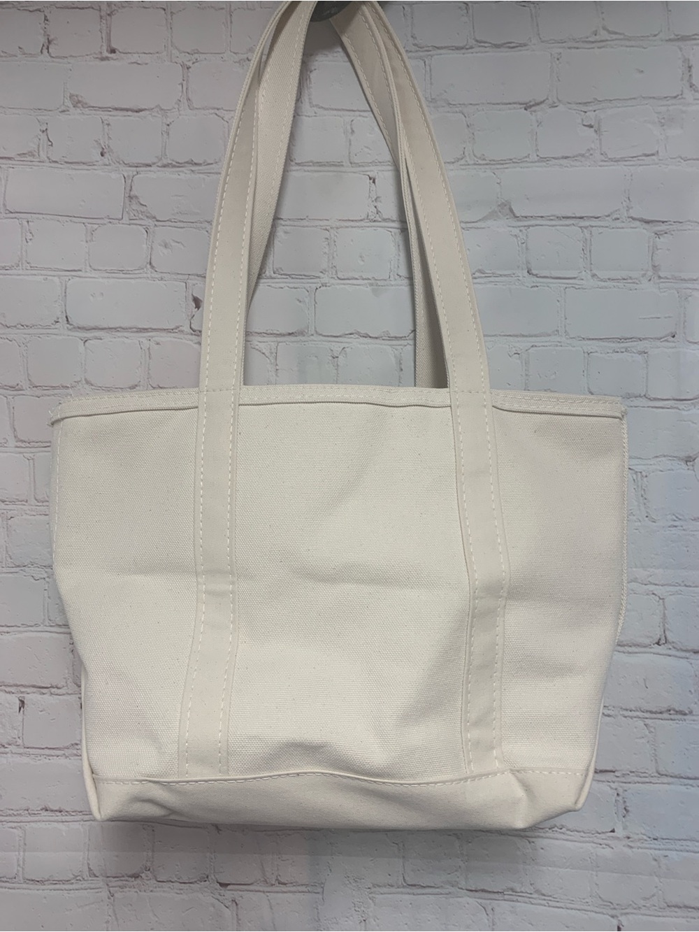 ROAMING LL Bean Cream Canvas Tote with Roaming Logo - Picture 7 of 7